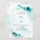 Watercolor Wedding Invitation  (Devant / Derrière)