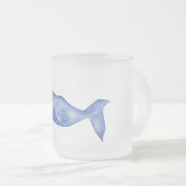 Watercolor whale coffee mug (Devant droit)