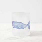 Watercolor whale coffee mug (Centre)