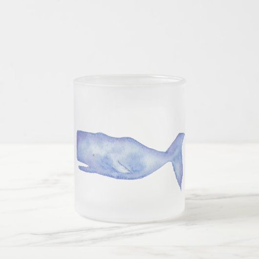 Watercolor whale coffee mug (Centre)