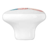 Watercolor Whimsical Airplane Keramische Knop (Zijkant)