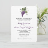 Watercolor Wijn Wijngaard | Trouwen Kaart (Staand voorkant)