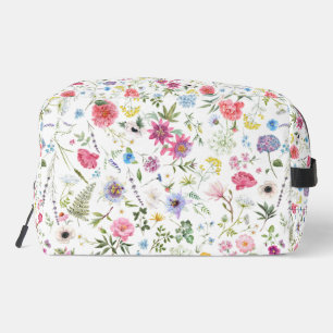 Watercolor Wilde Bloem Botanische Tuin Patroon Toilettasje