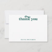 Watercolor Wilde Bloemen Boho Bruiloft Feest Bedankkaart (Voorkant)