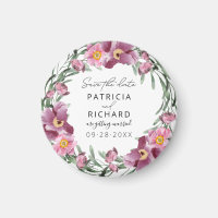 Watercolor Wilde Bloemen Trouwkaart Save The Date