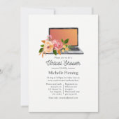Watercolor Wildebloem Lente Virtuele Baby Shower Kaart (Voorkant)