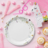 Watercolor Wildfire Bruiloftsborrel Papieren Bordje (Feest)