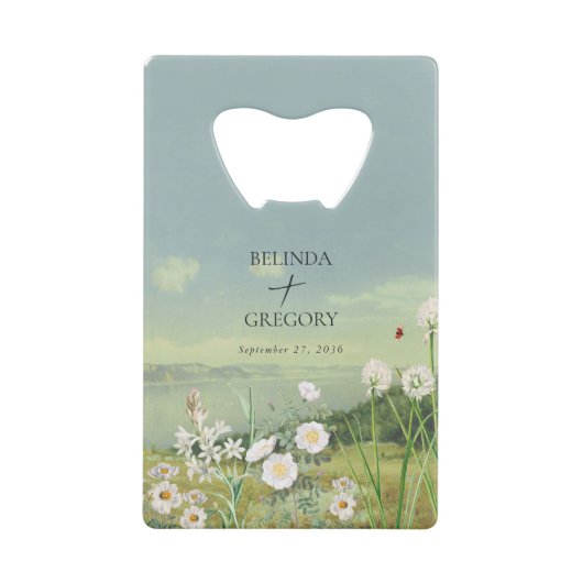 Watercolor Wildflower Mountain Landscape Wedding (Devant)