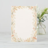 Watercolor Wildflower Wedding Program Programma (Staand voorkant)