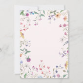 Watercolor Wildflowers Bridal Shower Invitation (Dos)