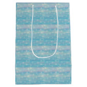 Watercolor Winter Pattern Medium Cadeauzakje (Achterkant)