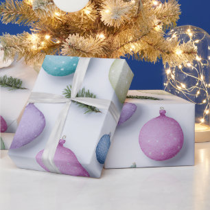 Watercolor Winter Wonderland Kerst Wrap Cadeaupapier