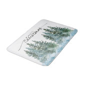 Watercolor Winterwonderland Kerstbomen Badmat (Gekanteld)