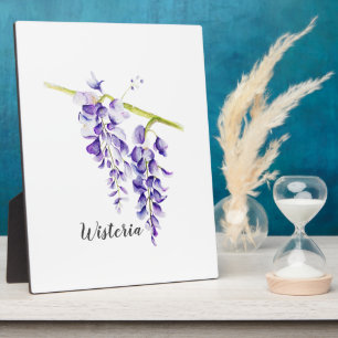 Watercolor Wisteria Botanische Tafelversiering Fotoplaat