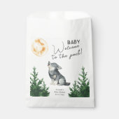 Watercolor Wolf Baby Shower  Bedankzakje (Voorkant)