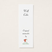 Watercolor Wolf Cubs Signet de citation de faune (Dos)