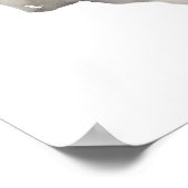 Watercolor wolf portret kunst poster (Hoek)