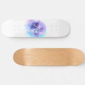 Watercolor Wolf Skateboard (Horizontaal)