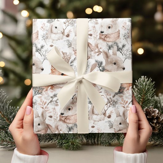 Watercolor Woodland Animals  Cadeaupapier