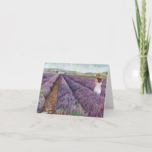 Watercolor Young Living Mona, Utah Lavender Farm