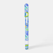 Watercolor Zeester Monogram iPhone 16 Hoesje (Linkerkant)