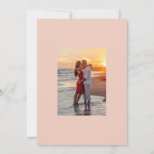 Watercolor Zomer Strand Bruiloft Foto Save The Dat Save The Date (Achterkant)
