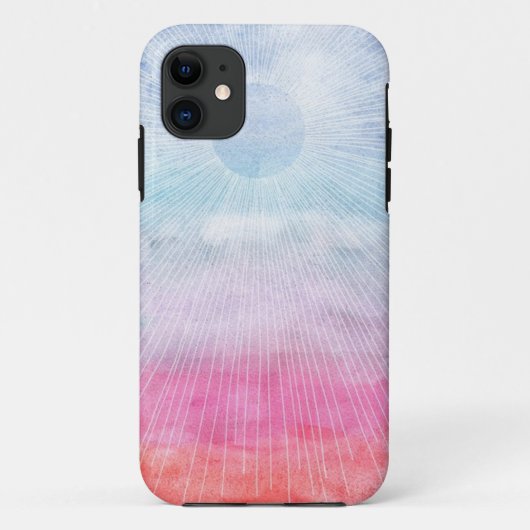 Watercolor Zon Case-Mate iPhone Case (Achterkant)