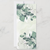 Watercolorblad Botanische Volgorde van de Trouwdie Kaart (Achterkant)