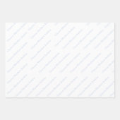 WatercolorBlue Gingham Wrapping Paper Sheet Set (Voorkant 3)