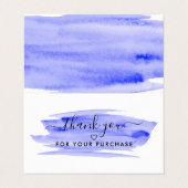 Watercolorscript, Logo/Afbeelding Bedankkaart Visitekaartjes (Buitenkant ongevouwen)