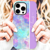 Watercolorsplash Aangepaste Naam Case-Mate iPhone Case