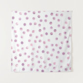 Watercolorstippen, roze geometrische achtergrond. wandkleed (Voorkant (horizontaal))