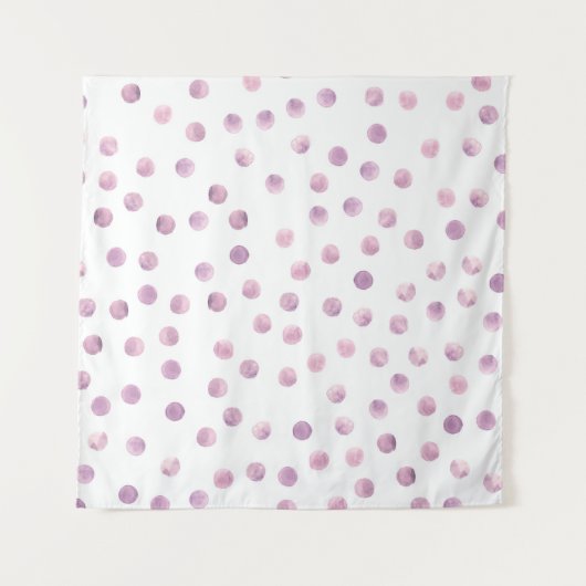 Watercolorstippen, roze geometrische achtergrond. wandkleed (Voorkant)