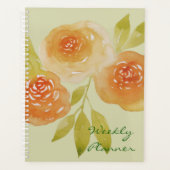 Watercolour Apricot Roses Weekly (Devant)