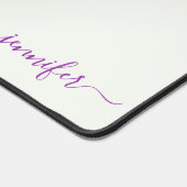 Watercolour Aquarell Floral Custom Name Modern Bureaumat (Hoek)