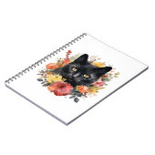 Watercolour Black Cat Notitieboek (Linkerzijde)