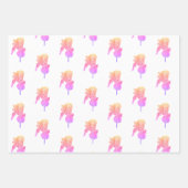 Watercolour Blue Iris Gift Wrapping Paper Sheets (Voorkant 3)