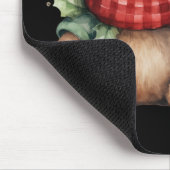 Watercolour Christmas Teddy Bear Muismat (Hoek)