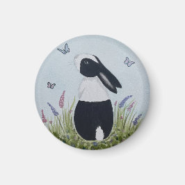 Watercolour Dutch Bunny Rabbit Magneet