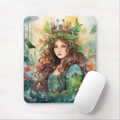 Watercolour Forest Princess Muismat (Met muis)