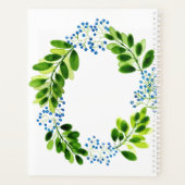 Watercolour Forget-me-not Flowers Planner (Achterkant)