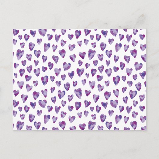 Watercolour Heart Briefkaart (Voorkant)