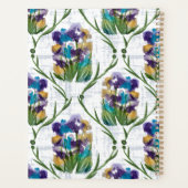 Watercolour Iris Floral Wreath Notebook (Dos)