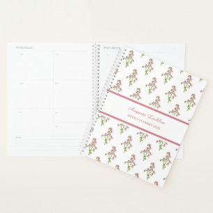 Watercolour Roze Campanula Patroon Weekplanner Planner