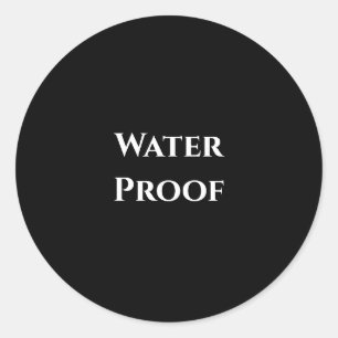 Waterdicht Label Vrije Verpakking Zwart Wit