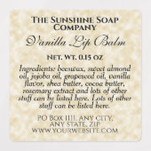 Waterdicht perkament papier stijl lip balsem label (Design 1)