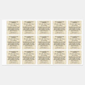 Waterdicht perkament papier stijl lip balsem label (Vel)