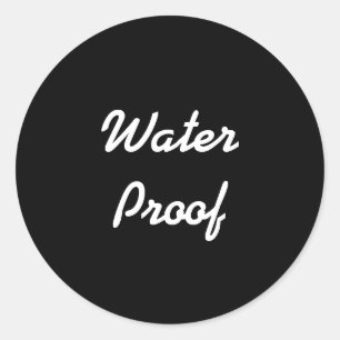 Waterdicht Spatvrij Zwart Wit Pakket Label