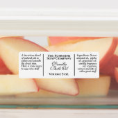 Waterdicht  stijl wit zwart flesetiket labels (Aangebracht)