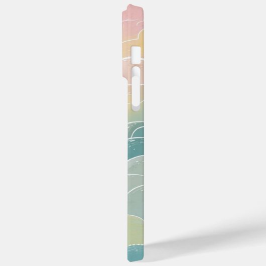 Waterdicht tuinpatroon in pastelkleuren Case-Mate iPhone case (Achterkant / Links)